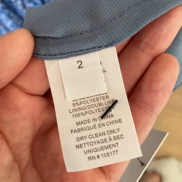 ⚡️Ulla Johnson Evania Silk Midi Dress in Sky Blue sz 2 - Picture 10 of 11